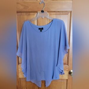 Womens Size XL Lavender Alyx Brand Poncho Style tie-front Top